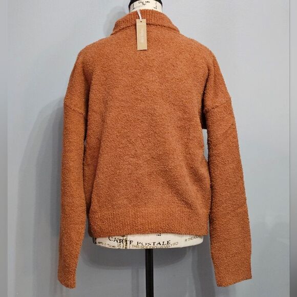 Hello Nite cardigan in rust color, Oversized Small, NWT - Picture 5 of 7